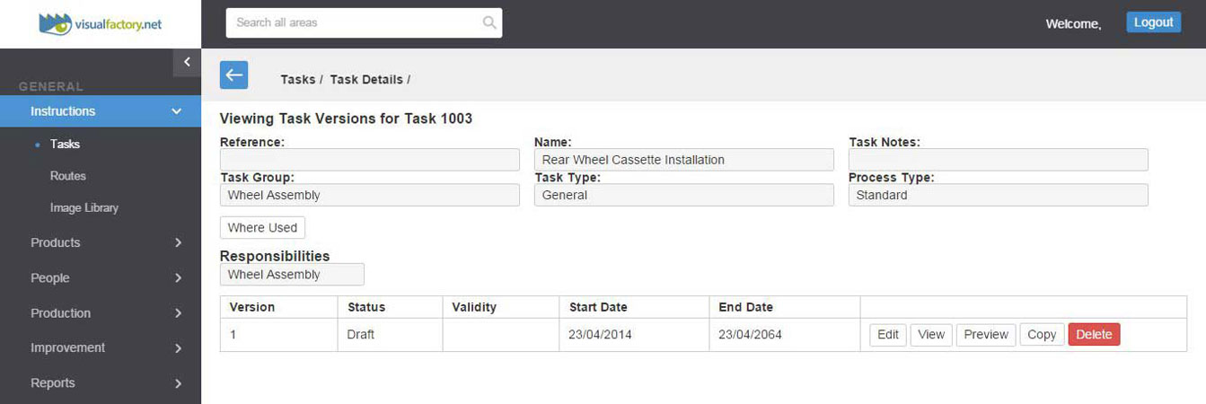 Previous application pages with usability issues highlighted